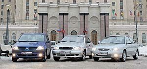 Renault Logan, Kia Spectra, Chevrolet Lanos